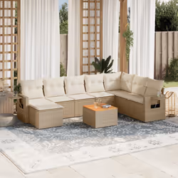 VidaXL 3224700 banc de jardin Rotin, Acier, Bois d'acacia