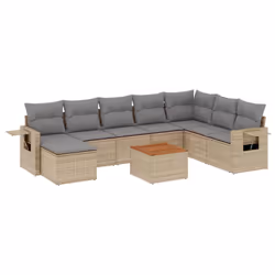 VidaXL 3224701, Gris clair, Rotin, Acier, Bois d'acacia, 110 kg, Adultes et enfants, 550 mm, 550 mm