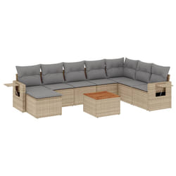 VidaXL 3224701 banc de jardin Rotin, Acier, Bois d'acacia