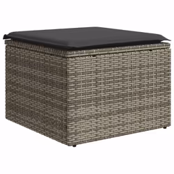 VidaXL 3224723 banc de jardin Rotin, Acier, Bois d'acacia - Vue supplémentaire 5