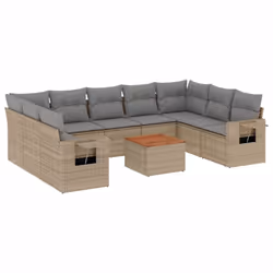 VidaXL 3224729, Gris clair, Rotin, Acier, Bois d'acacia, 110 kg, Adultes et enfants, 550 mm, 550 mm