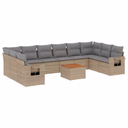 VidaXL 3224736, Gris clair, Rotin, Acier, Bois d'acacia, 110 kg, Adultes et enfants, 550 mm, 550 mm