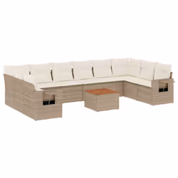 VidaXL 3224742, Crème, Rotin, Acier, Bois d'acacia, 110 kg, Adultes et enfants, 550 mm, 550 mm