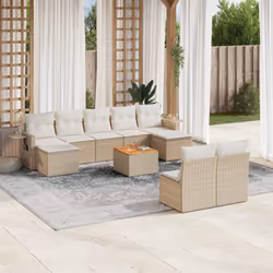 VidaXL 3224763 banc de jardin Rotin, Acier, Bois d'acacia