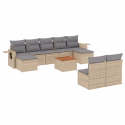 VidaXL 3224764, Gris clair, Rotin, Acier, Bois d'acacia, 110 kg, Adultes et enfants, 550 mm, 550 mm