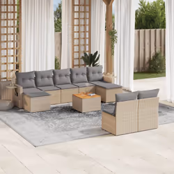 VidaXL 3224764 banc de jardin Rotin, Acier, Bois d'acacia