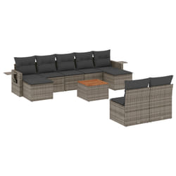VidaXL 3224765 banc de jardin Rotin, Acier, Bois d'acacia