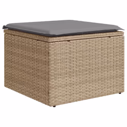 VidaXL 3224785 banc de jardin Rotin, Acier, Bois d'acacia