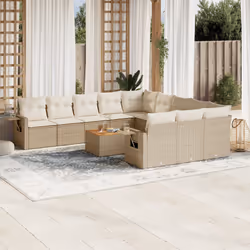 VidaXL 3224791 banc de jardin Rotin, Acier, Bois d'acacia