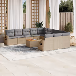 VidaXL 3224792 banc de jardin Rotin, Acier, Bois d'acacia