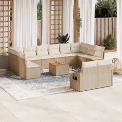 VidaXL 3224798 banc de jardin Rotin, Acier, Bois d'acacia