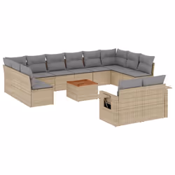 VidaXL 3224799, Gris clair, Rotin, Acier, Bois d'acacia, 110 kg, Adultes et enfants, 550 mm, 550 mm