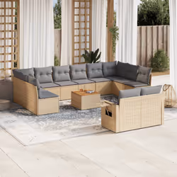 VidaXL 3224799 banc de jardin Rotin, Acier, Bois d'acacia