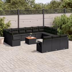 VidaXL 3224802 banc de jardin Rotin, Acier, Bois d'acacia