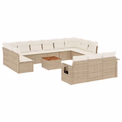 VidaXL 3224805, Crème, Rotin, Acier, Bois d'acacia, 110 kg, Adultes et enfants, 550 mm, 550 mm