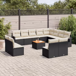 VidaXL 3224810 banc de jardin Rotin, Acier, Bois d'acacia