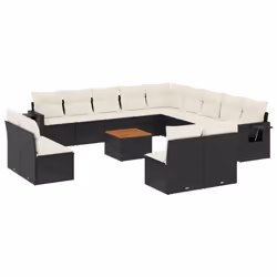 VidaXL 3224817, Crème, Rotin, Acier, Bois d'acacia, 110 kg, Adultes et enfants, 550 mm, 550 mm