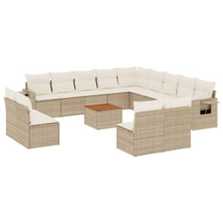 VidaXL 3224819 banc de jardin Rotin, Acier, Bois d'acacia