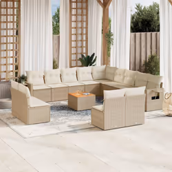 VidaXL 3224819 banc de jardin Rotin, Acier, Bois d'acacia