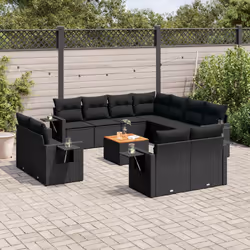 VidaXL 3224823 banc de jardin Rotin, Acier, Bois d'acacia