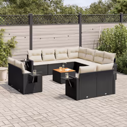 VidaXL 3224824 banc de jardin Rotin, Acier, Bois d'acacia