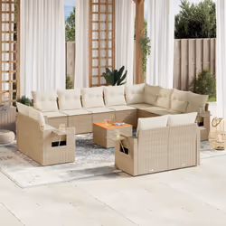 VidaXL 3224833 banc de jardin Rotin, Acier, Bois d'acacia