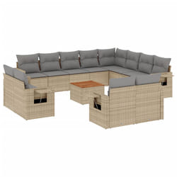 VidaXL 3224834 banc de jardin Rotin, Acier, Bois d'acacia