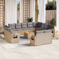 VidaXL 3224834 banc de jardin Rotin, Acier, Bois d'acacia