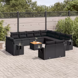 VidaXL 3224837 banc de jardin Rotin, Acier, Bois d'acacia