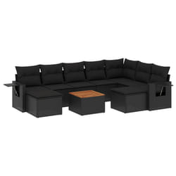 VidaXL 3224844 banc de jardin Rotin, Acier, Bois d'acacia