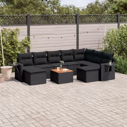 VidaXL 3224844 banc de jardin Rotin, Acier, Bois d'acacia