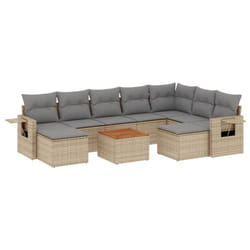 VidaXL 3224848 banc de jardin Rotin, Acier, Bois d'acacia
