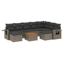 VidaXL 3224849 banc de jardin Rotin, Acier, Bois d'acacia