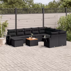 VidaXL 3224851 banc de jardin Rotin, Acier, Bois d'acacia