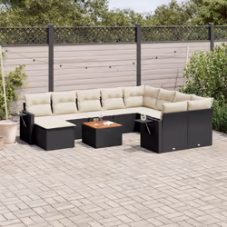 VidaXL 3224852 banc de jardin Rotin, Acier, Bois d'acacia