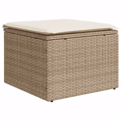 VidaXL 3224854 banc de jardin Rotin, Acier, Bois d'acacia - Vue supplémentaire 6
