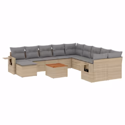 VidaXL 3224862, Gris clair, Rotin, Acier, Bois d'acacia, 110 kg, Adultes et enfants, 550 mm, 550 mm