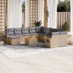 VidaXL 3224862 banc de jardin Rotin, Acier, Bois d'acacia