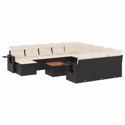 VidaXL 3224866, Crème, Rotin, Acier, Bois d'acacia, 110 kg, Adultes et enfants, 550 mm, 550 mm
