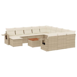 VidaXL 3224868 banc de jardin Rotin, Acier, Bois d'acacia