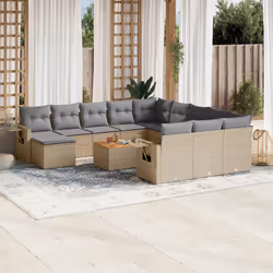 VidaXL 3224869 banc de jardin Rotin, Acier, Bois d'acacia