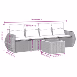 VidaXL 3224884 ensemble de meubles de jardin - Vue supplémentaire 7
