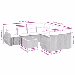 VidaXL 3224929 ensemble de meubles de jardin - Vue supplémentaire 8