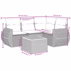 VidaXL 3224984 ensemble de meubles de jardin - Vue supplémentaire 8
