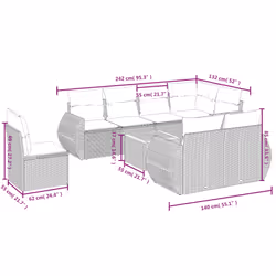 VidaXL 3225092 ensemble de meubles de jardin - Vue supplémentaire 8