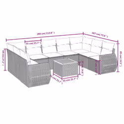 VidaXL 3225146 ensemble de meubles de jardin - Vue supplémentaire 8