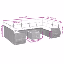 VidaXL 3225148 ensemble de meubles de jardin - Vue supplémentaire 8