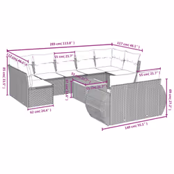 VidaXL 3225163 ensemble de meubles de jardin - Vue supplémentaire 8