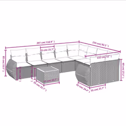 VidaXL 3225164 ensemble de meubles de jardin