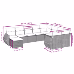 VidaXL 3225171 ensemble de meubles de jardin - Vue supplémentaire 8